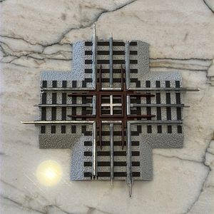 Lionel FasTrack O Gauge 90 degree Crossing